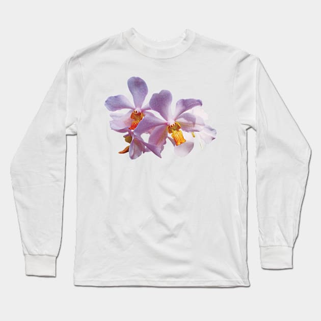 Orchids - Delicate Pink Orchids Long Sleeve T-Shirt by SusanSavad